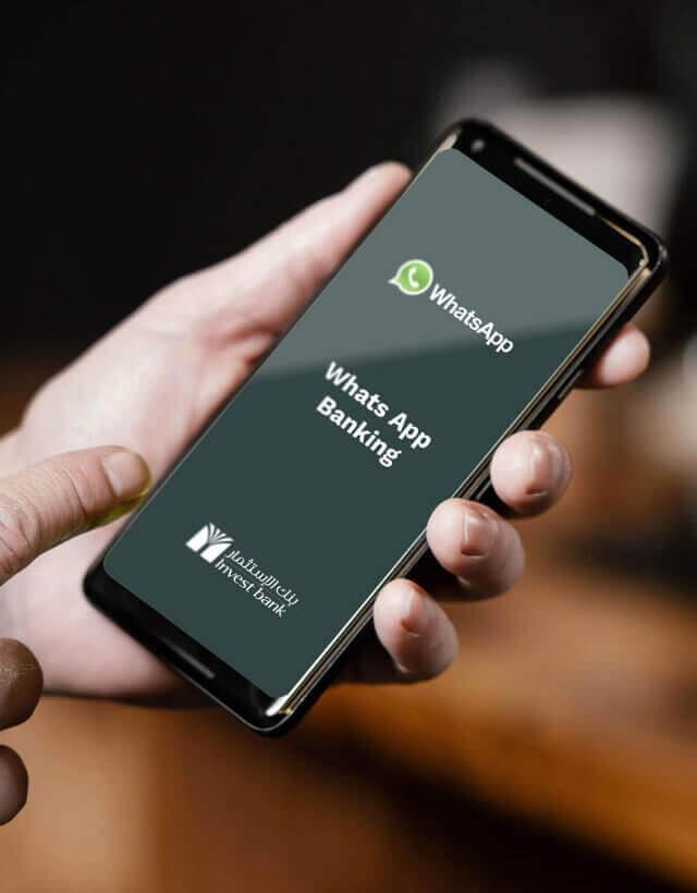 Invest Bank Is Now On Whatsapp.